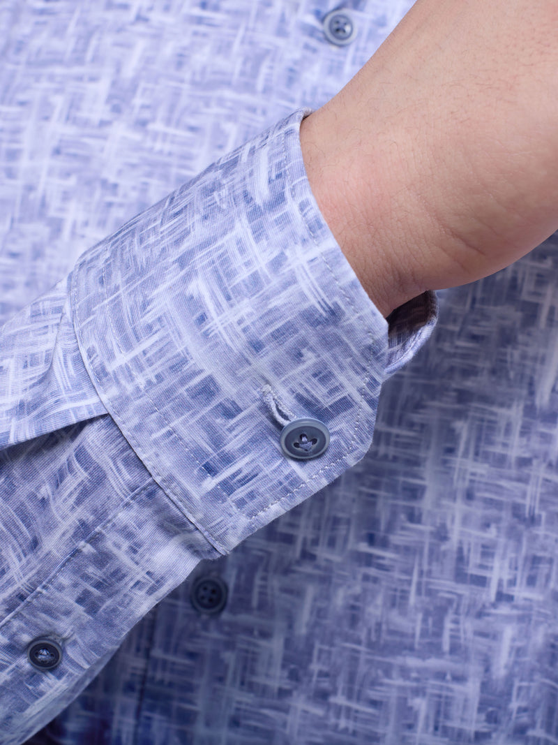 Bugatchi -OOOHCOTTON JAMES LS SHIRT - Steel