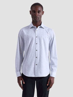 Bugatchi -OOOHCOTTON JAMES LS SHIRT - Platinum