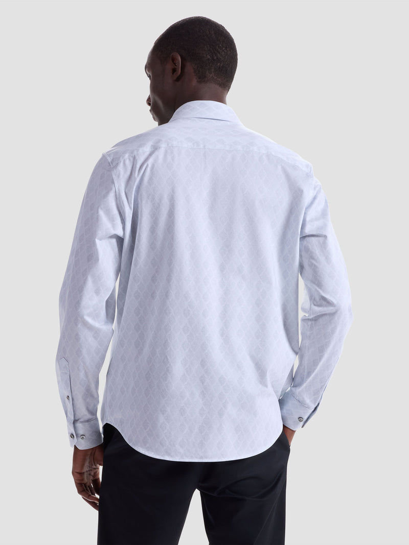 Bugatchi -OOOHCOTTON JAMES LS SHIRT - Platinum