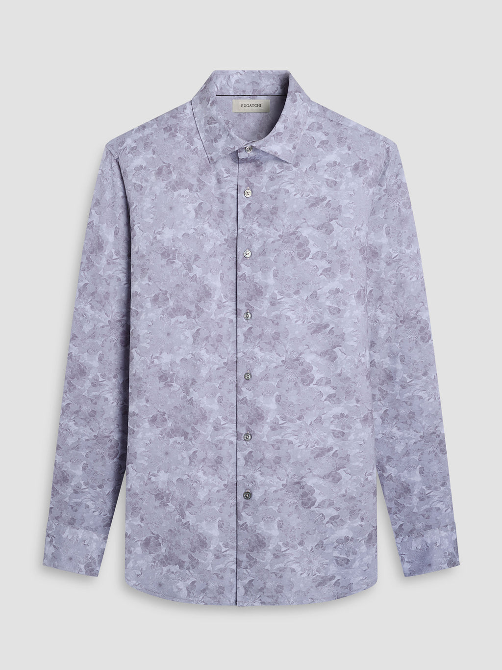 Bugatchi -OOOHCOTTON JAMES LS SHIRT - Platinum Floral
