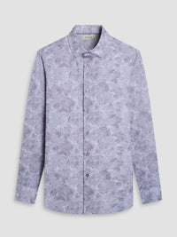 Bugatchi -OOOHCOTTON JAMES LS SHIRT - Platinum Floral