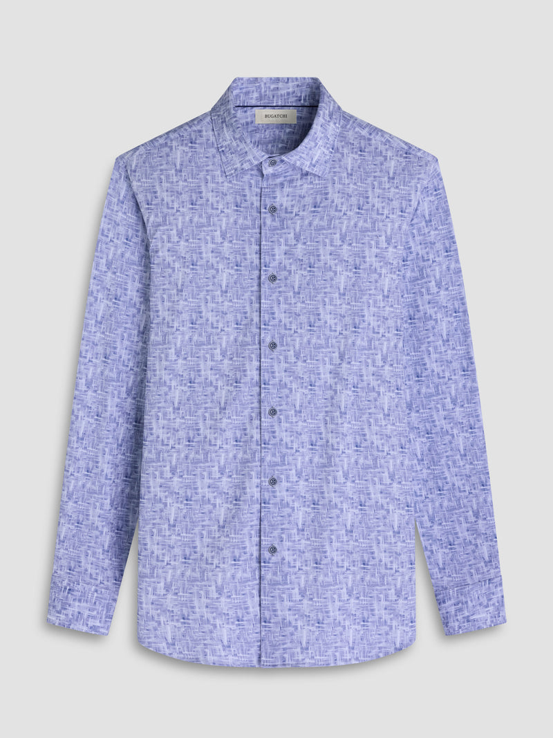 Bugatchi -OOOHCOTTON JAMES LS SHIRT - Steel