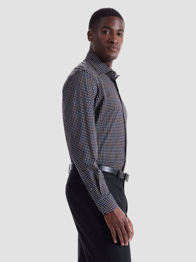 Bugatchi -OOOHCOTTON JAMES LS SHIRT - Berry