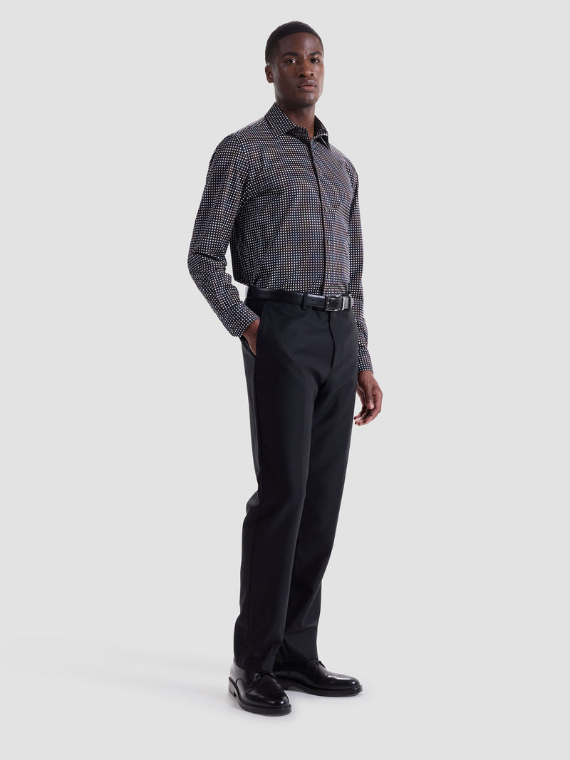 Bugatchi -OOOHCOTTON JAMES LS SHIRT - Berry