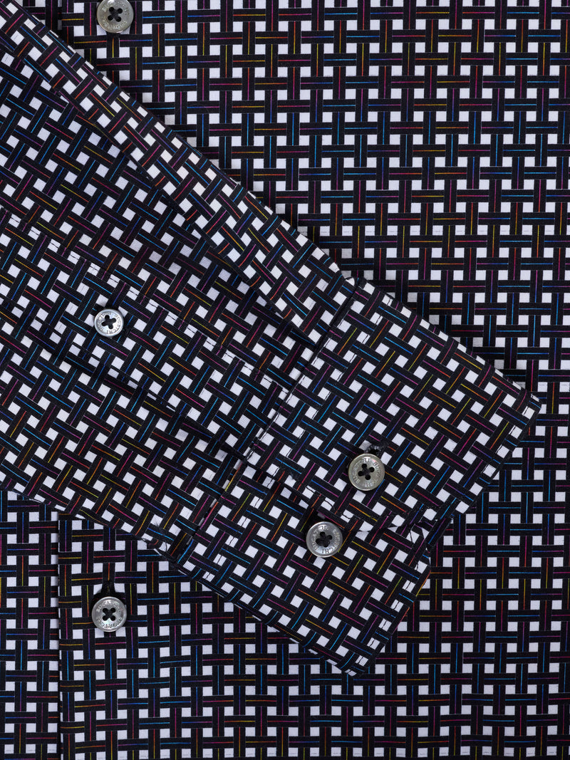 Bugatchi -OOOHCOTTON JAMES LS SHIRT - Berry