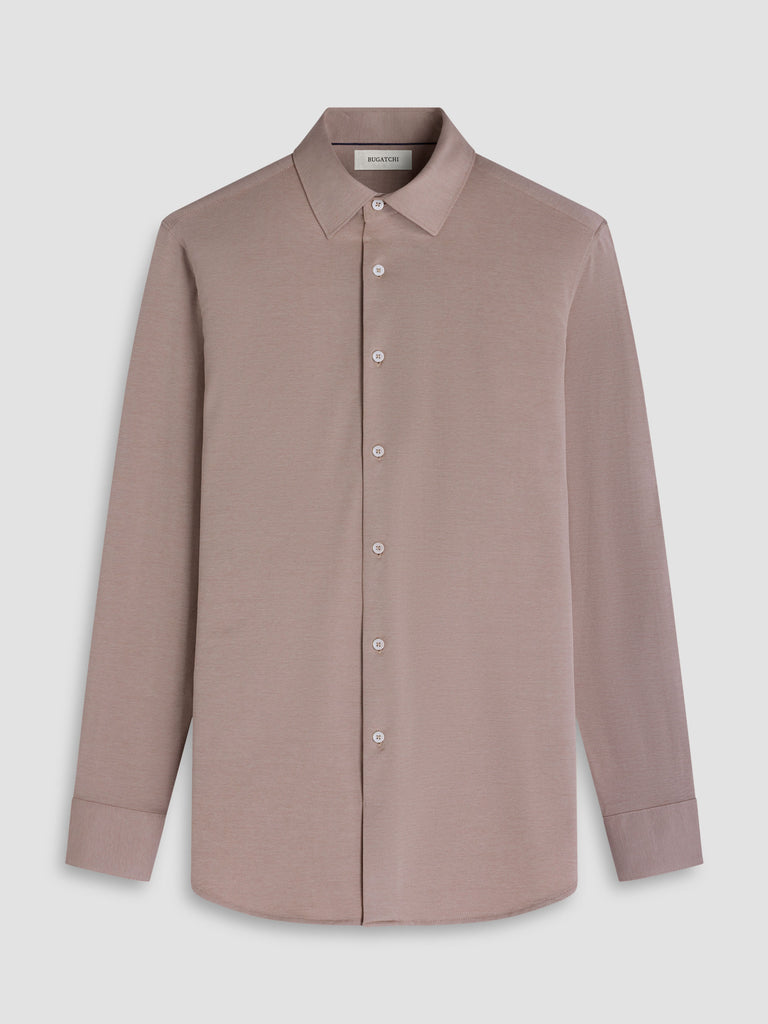 Bugatchi -OOOHCOTTON JAMES LS SHIRT - Camel
