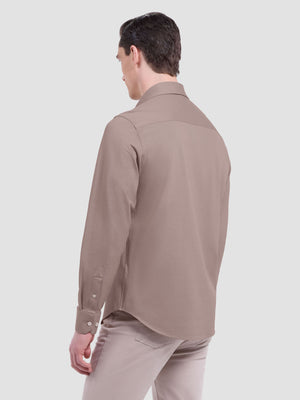 Bugatchi -OOOHCOTTON JAMES LS SHIRT - Camel