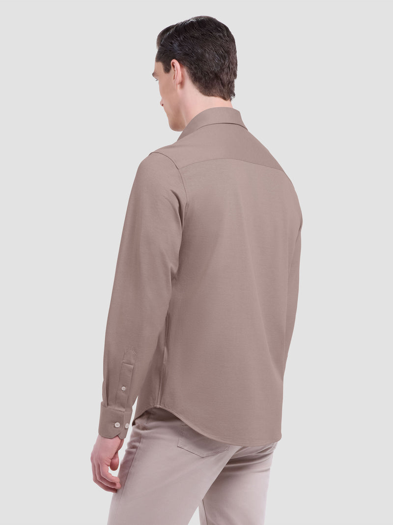 Bugatchi -OOOHCOTTON JAMES LS SHIRT - Camel
