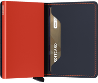 Secrid - Matte Nightblue & Orange - Slimwallet