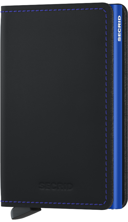 Secrid - Matte Black & Blue - Slimwallet