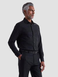 Bugatchi - OoohCotton Shirt - Black Texture