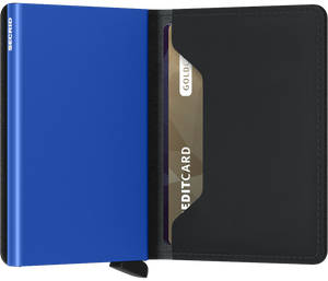 Secrid - Matte Black & Blue - Slimwallet