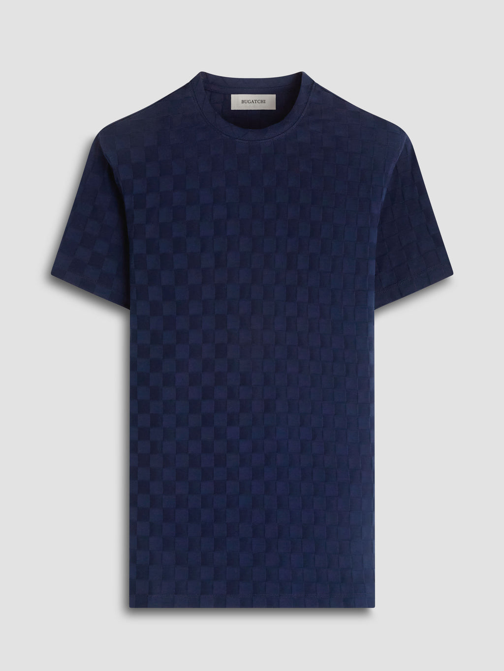 Bugatchi - TSHIRT - Checkerboard Twill - Navy