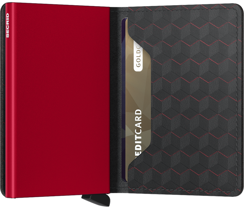 Secrid - Optical Black-Red - Slimwallet