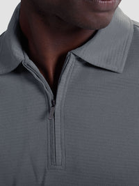 Bugatchi - Long Sleeve Polo - Zinc
