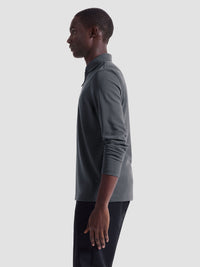 Bugatchi - Long Sleeve Polo - Zinc