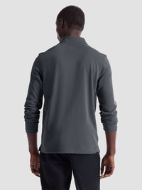 Bugatchi - Long Sleeve Polo - Zinc