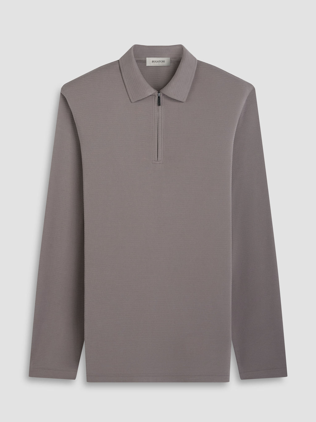 Bugatchi - Long Sleeve Polo - Walnut