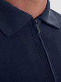 Bugatchi - Long Sleeve Polo - Navy