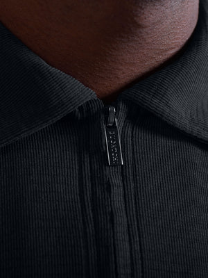 Bugatchi - Long Sleeve Polo - Black
