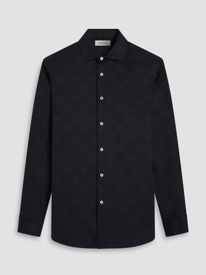 Bugatchi - OoohCotton Shirt - Black Texture