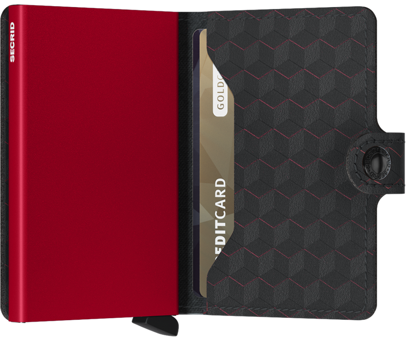 Secrid - Optical Black-Red - Miniwallet