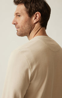 34 Heritage - Long Sleeve Henley In Oatmeal