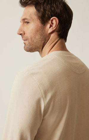 34 Heritage - Long Sleeve Henley In Oatmeal