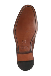Johnston & Murphy Stratton Wingtip Oxfords in Black Calfskin | Men's Shoes 15-7071