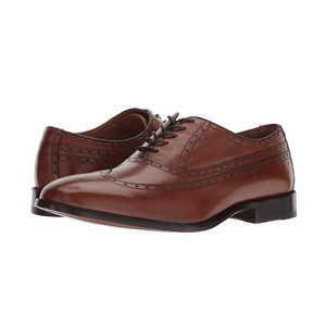 Johnston & Murphy Shoes Bradford Wing Tip Oxford Tan 15-2640