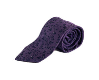 Dion Men's 100% Silk Neck Tie - Floral Purple,Blue - BNWT
