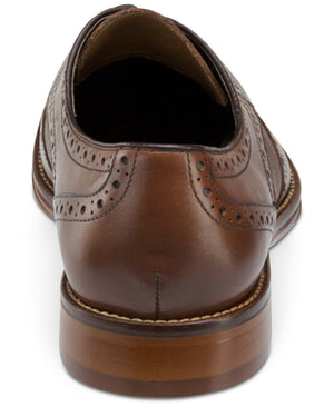 Johnston & Murphy Men's Conard Wingtip - Mahogany Italian Calfskin 20-2233