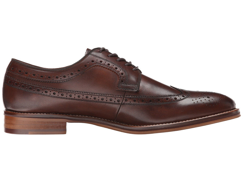 Johnston & Murphy Men's Conard Wingtip - Mahogany Italian Calfskin 20-2233