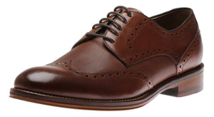 Johnston & Murphy Men's Conard Embossed Wingtip Oak 20-3894