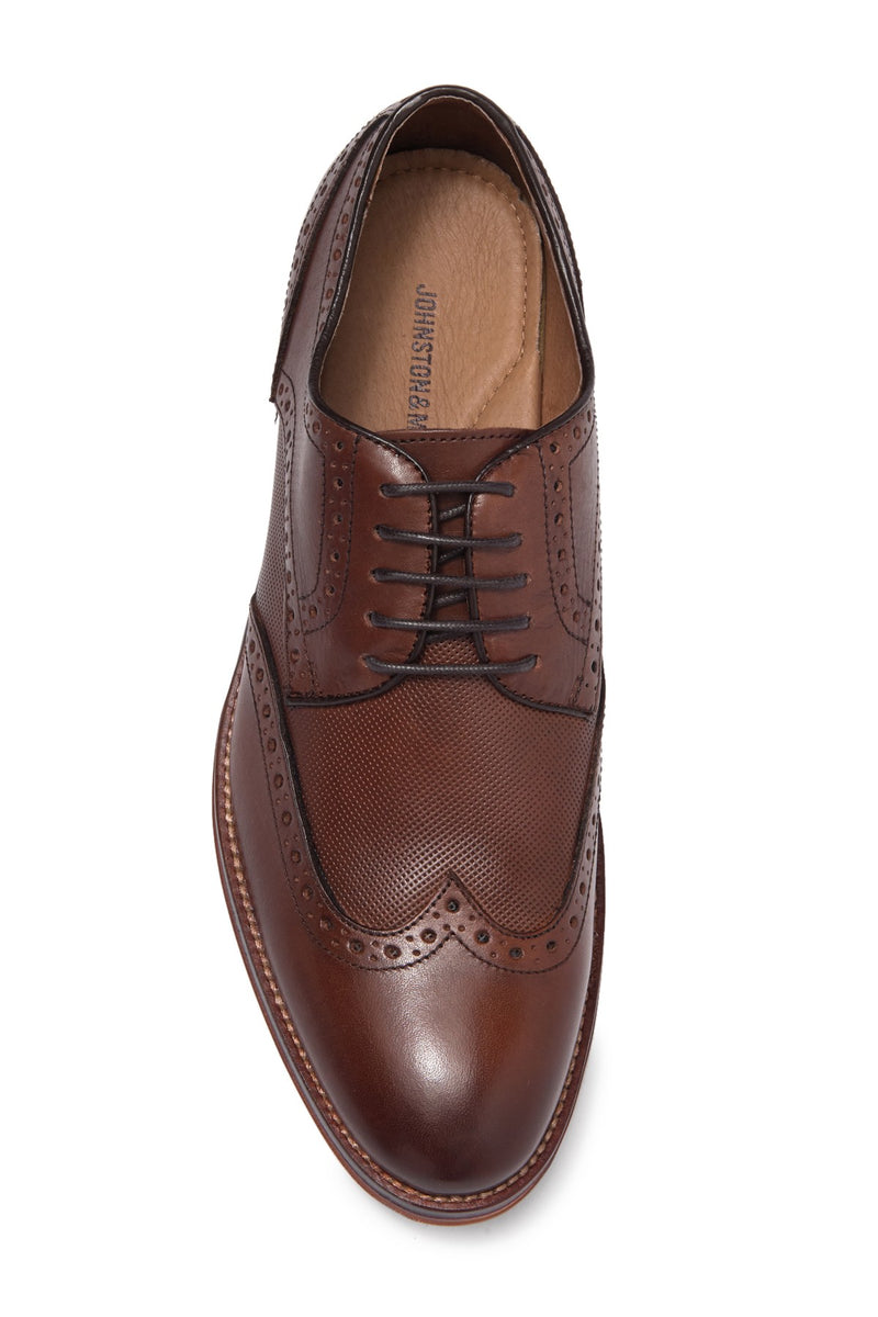 Johnston & Murphy Men's Conard Embossed Wingtip Oak 20-3894