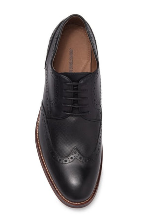 Johnston & Murphy Men's Conard Embossed Wingtip Derby Black 20-3895