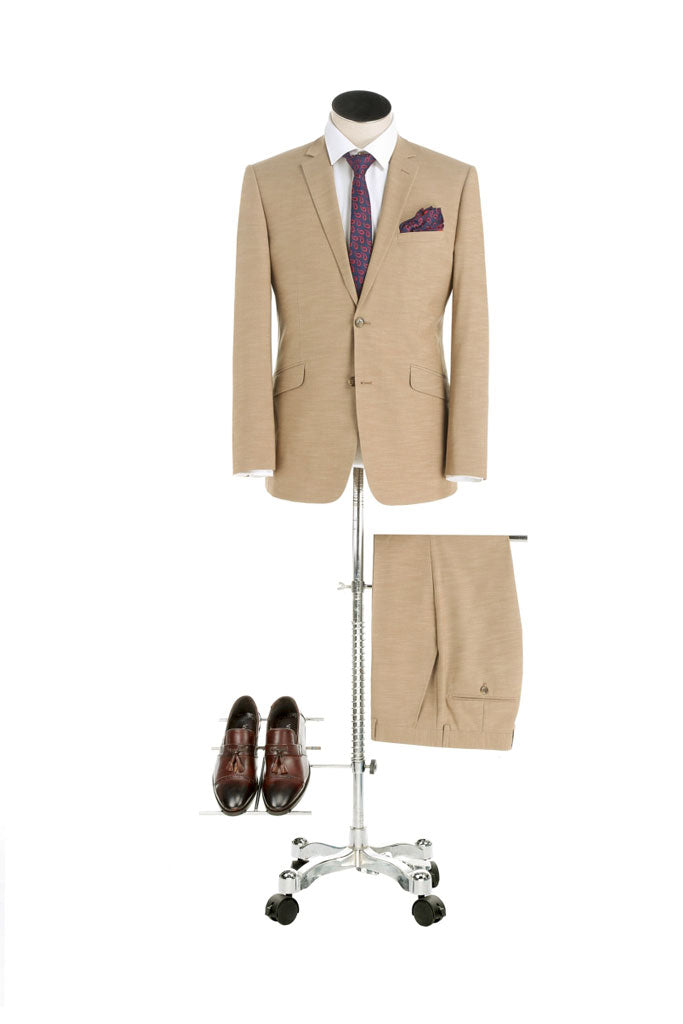 Renoir Camel Brown Suit – Slim