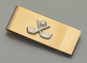 Money Clip - Golf Gold