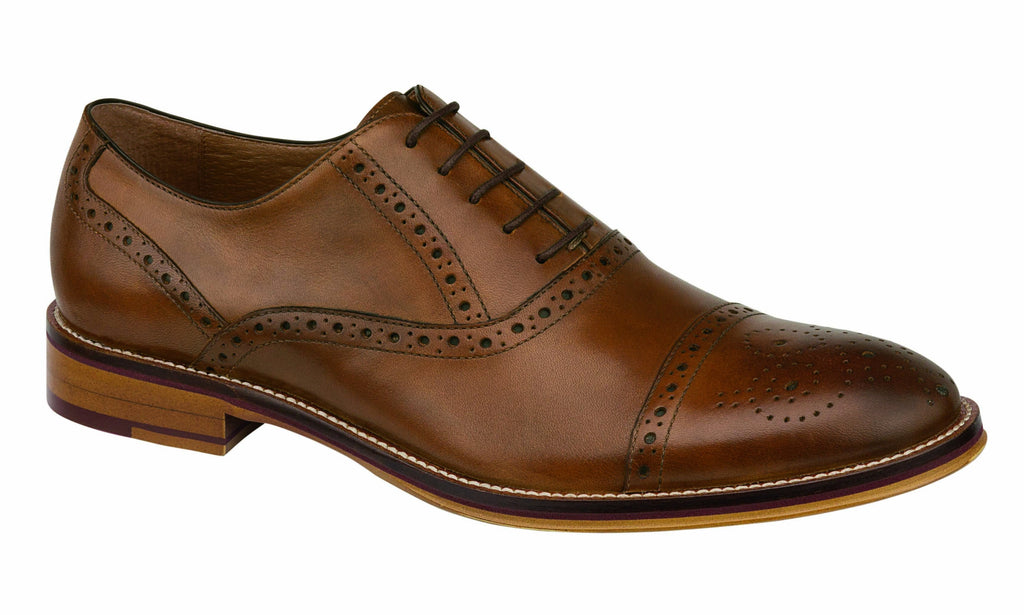 Johnston and Murphy Shoes - Conard Tan Cap Toe 20-8682