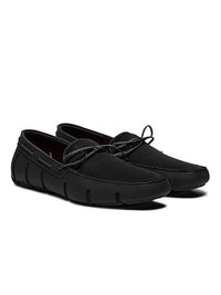 Swims Braided Lace Loafer Black Shoes