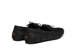 Swims Braided Lace Loafer Black Shoes