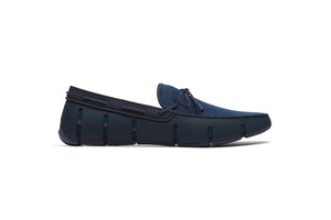 Swims Braided Lace Loafer Navy Shoes