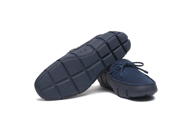 Swims Braided Lace Loafer Navy Shoes