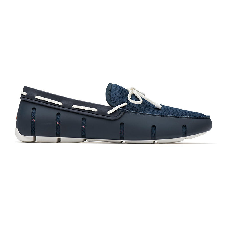 Swims - Braided Lace Loafer - Navy/White