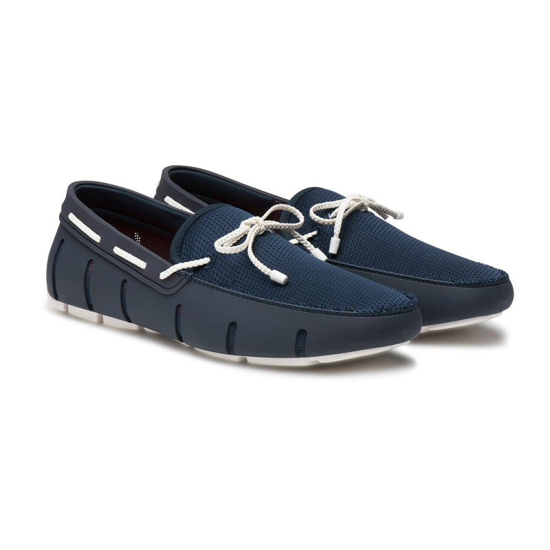Swims Braided Lace Loafer Navy White Ed s Fine Imports