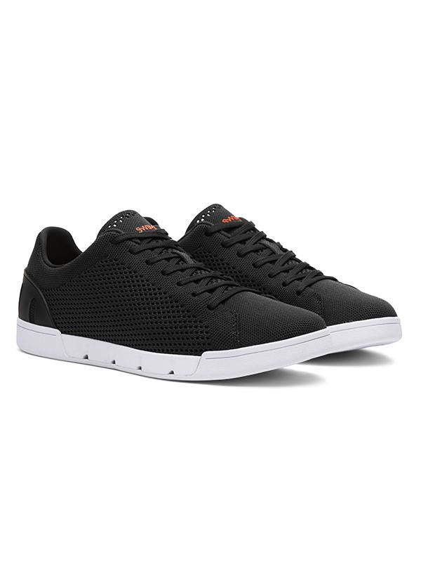 Swims Breeze Tennis Knit Sneaker Shoes Black /White