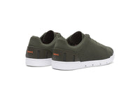 Swims Breeze Tennis Knit Sneaker Olive /White Shoes