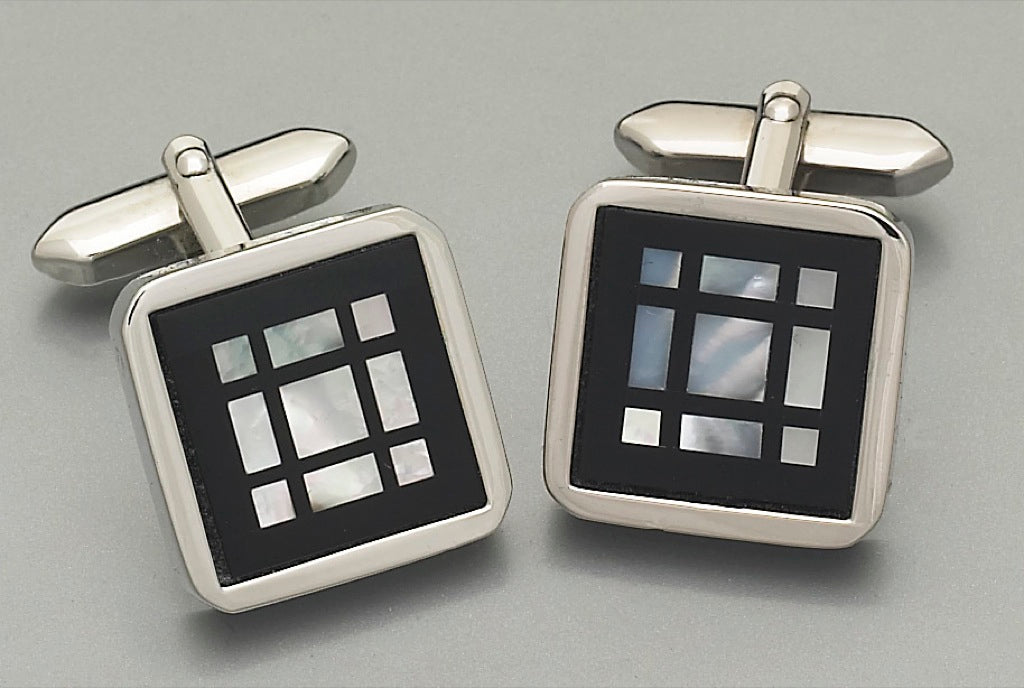 Cufflinks - 2212 Mother of Pearl/Onyx