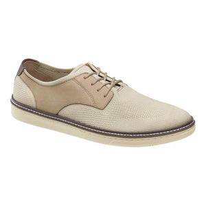 Johnston & Murphy Casual Shoes - McGuffey Plain Toe Beige Knit / Nubuck 25-2530