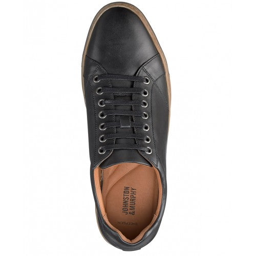 Johnston & Murphy Casual Sneaker Shoes - Fenton Lace Toe Black -25-2801